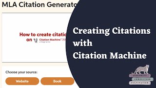 Creating Citations with Citation Machine