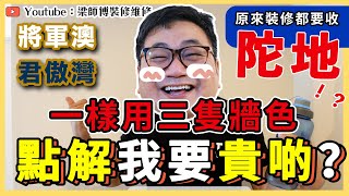 【將軍澳君傲灣】裝修收陀地？｜一樣用三隻牆色，點解我貴d？｜局部裝修｜裝修設計香港 ｜ ST梁師傅