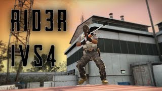 r1d3r - 1vs4 #cache [CS:GO]