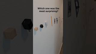 Using Friction to stick objects to the wall! #shorts #partytricks #science