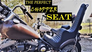 TC Bros Choppers Sportster Chopper KING QUEEN Seat Review / For The 76 Ironhead Chopper Build