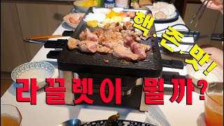 존맛탱 요리!!  치즈를 바로바로 녹여먹는 [스위스 가정식 라끌렛] 해먹기🍖!!