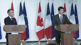 Allocution lors de la visite du président de la France, Emmanuel Macron