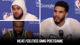 Jayson Tatum, Jaylen Brown, Derick White x Coach Mazzulla React To Celtics Game 6 vs Heat | 2023 ECF
