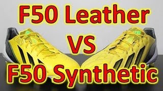 Adidas F50 adizero miCoach 2 Leather VS Synthetic - Comparison + On Feet