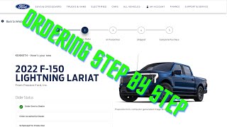 F-150 Lightning Step by Step Ordering Process