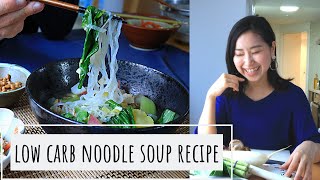 JAPANESE MOM RE-CREAT THIS NOODLE?! 😂🙏/  Healthy umeboshi ginger noodle soup recipe challenge!