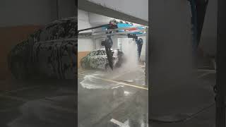 LeisuWASH S90 model touchless car wash machine installed in Albania