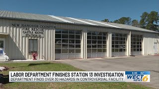 NC Labor Department finishes investigation into New Hanover County Fire Station 13