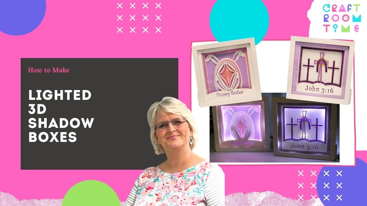 How To Make Layered Shadow Boxes With A Cricut - YouTube