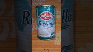 Review of Bikaneri Basket Spongy Rasgulla Tin 🤮 | #flipkart #review #shorts #sweet #rasgulla #viral