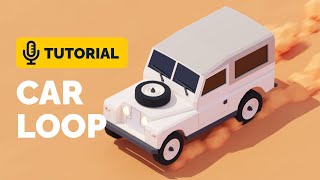 Car Loop Animation Tutorial in Blender 3.1 | Polygon Runway