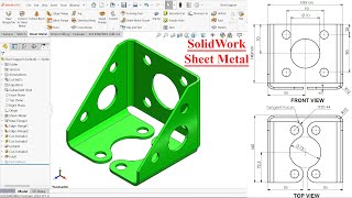 SolidWorks Sheet Metal-Steel Support