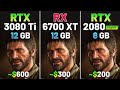 RTX 3080 Ti vs RX 6700 XT vs RTX 2080 SUPER - Test in 12 Games in 2024