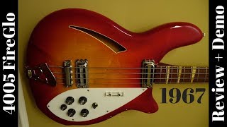 1967 Rickenbacker 4005 Fireglo Semi Hollow 4 String Bass