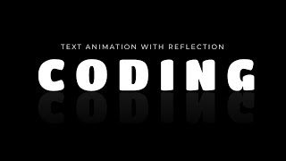 CSS Text Animation with Reflection Effect
