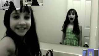 [Ghost/Demonic Warning] Creepy Grudge Ghost Girl in the Mirror! (Sparta Demonic Hell Remix)