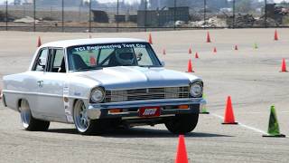 2017 NMCA Andy 'The Nova Guy' Mule autocrosses his '66 Sedan for the first time