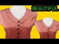 Learning To Sew Beautiful Women's Collar l Sewing Tips And Trick l fashion point l Beginners Sewing