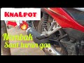 cara mengatasi knalpot nembak saat gas turun