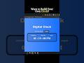 Build a Digital Clock using HTML, CSS, and JavaScript #shorts
