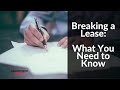 Breaking a Lease: What You Need to Know