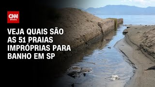 Veja quais são as 51 praias impróprias para banho em SP | CNN ARENA