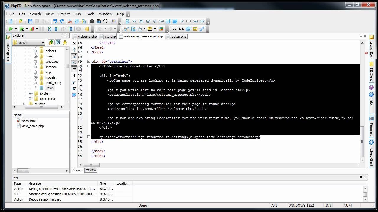 Introduction To Codeigniter Basic Website Introduction To Codeigniter Basic Website