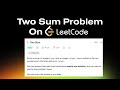 Leetcode: Two Sum problem with typescript
