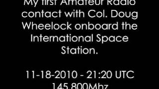 KV9O QSO with Col. Doug Wheelock @ International Space Station.