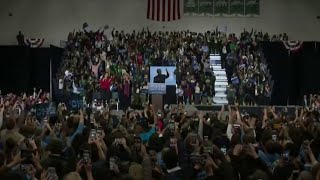Former President Obama campaigns for Democrats in Detroit