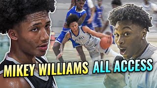 Mikey Williams AAU Tournament Behind The Scenes! JuztJosh REACTS To Mikey vs Thompson Bros