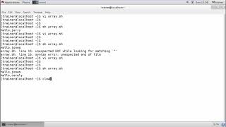 Linux - Shell arrays