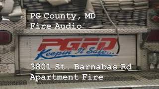 PGFD Fire Audio 3801 St  Barnabas Rd