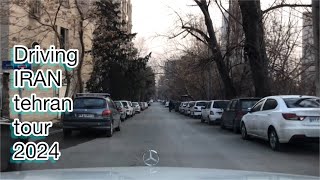 Driving in Tehran city | street of Tehran 2024