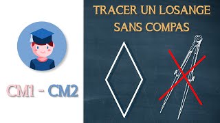 Tracer un losange sans compas - CM1 CM2 - Petits Savants