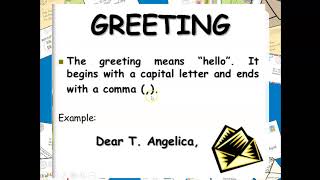 Features of an Informal Letter