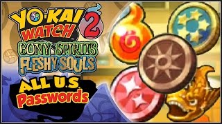ALL Yo-kai Watch 2 PASSWORDS! Local Yo-kai, Fusion Items, & MORE!