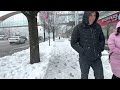 4k walk canada walking in burnaby snow storm 🌨️❄️☃️