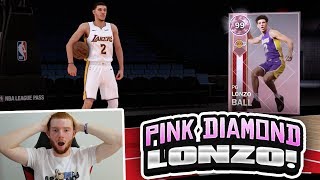 WE GOT PINK DIAMOND LONZO BALL!! FREE LOCKER CODE! (NBA 2K18 MYTEAM)