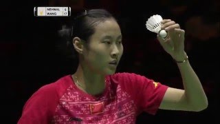 Swiss Open 2016 | Badminton SF M5-WS | Saina Nehwal vs Wang Yihan