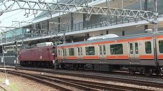 2020年5月27日　電気機関車EF81 140牽引  E231系ミツB80編成 JR秋田総合車両センター 出場 配給列車　JR高崎駅