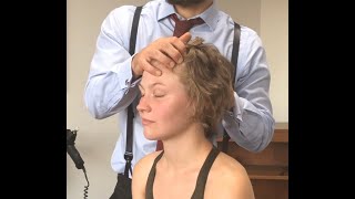 Yoga Student First Adjustment ~ Migraines Headaches Helped ~ ASMR Cracks & Relax Chiropractic.