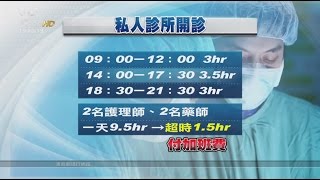 例休新制增人力 部分診所假日不看診 20161208 公視晚間新聞