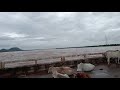 manamunda tel river flood scene via bridge