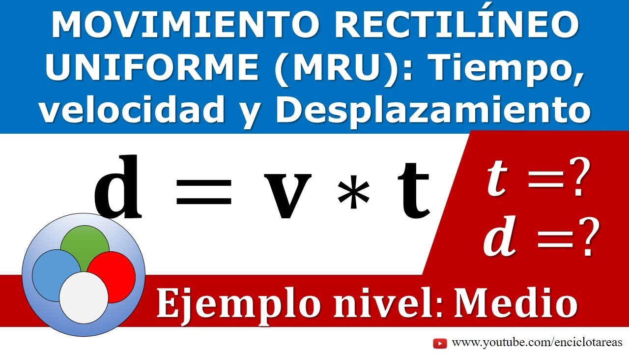 Ejercicio Resuelto De Tiempo (t), Velocidad (v) Y Desplazamiento (d ...