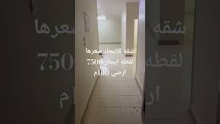 متاح شقه للايجار في اول  الحي التالت بجوار صنية الروضه  دور ارضي مرتفع 3غرف 2حمام 180م 01149620663