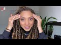 butterfly locs tutorial using nu twist water curl boho distressed locs