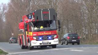 DLK Wilhelmshaven zum Großbrand Biopin in Jever