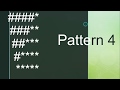pattern #4 in java using BlueJ(Easy Method)(With code)